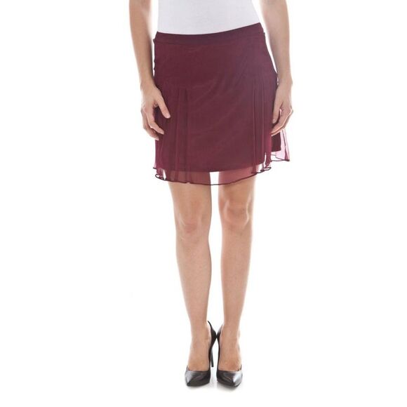 John Galliano Pleated Mini Skirt ModelJO1139 Women Red Skirts